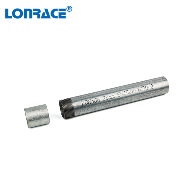 BS 4568 conduit galvanized threaded steel pipe