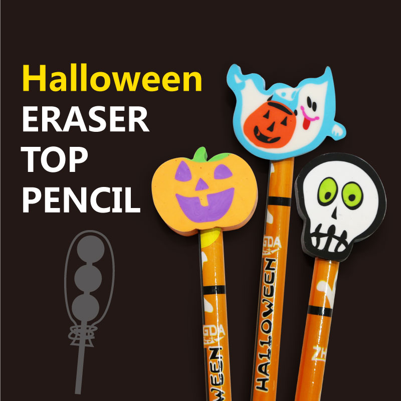 ZD-6404 Halloween pencil with eraser top
