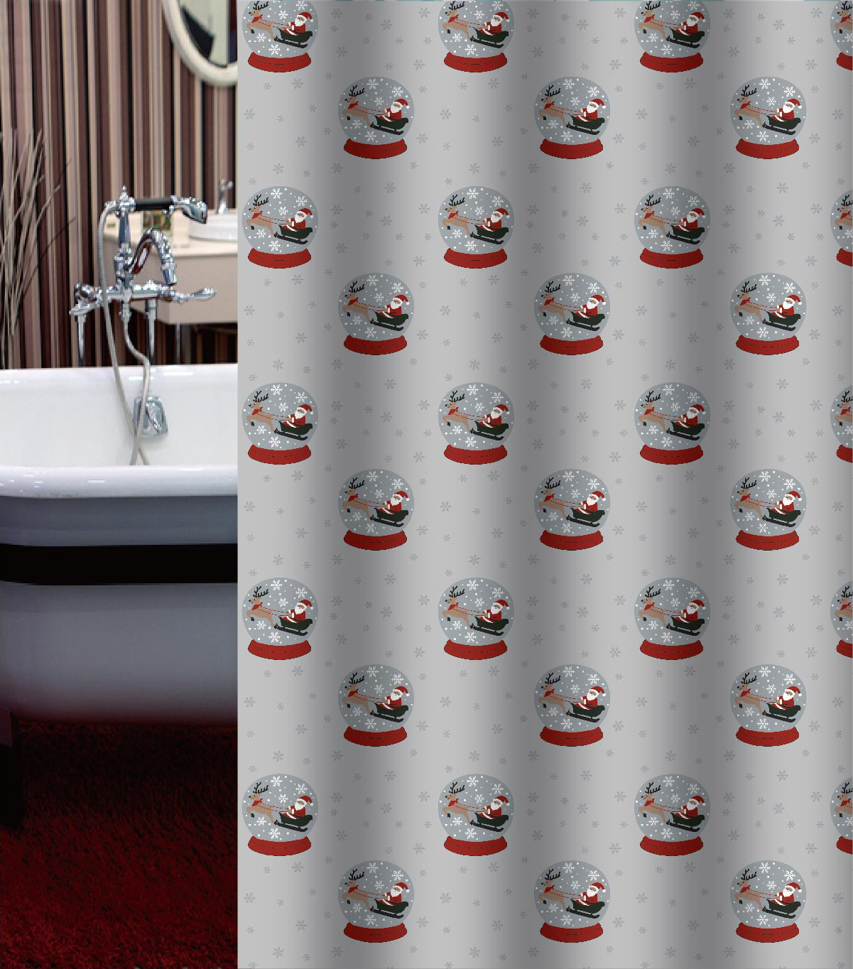 PVC/PEVA shower curtain