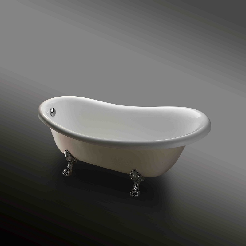 Freestanding bathtub with claw feet