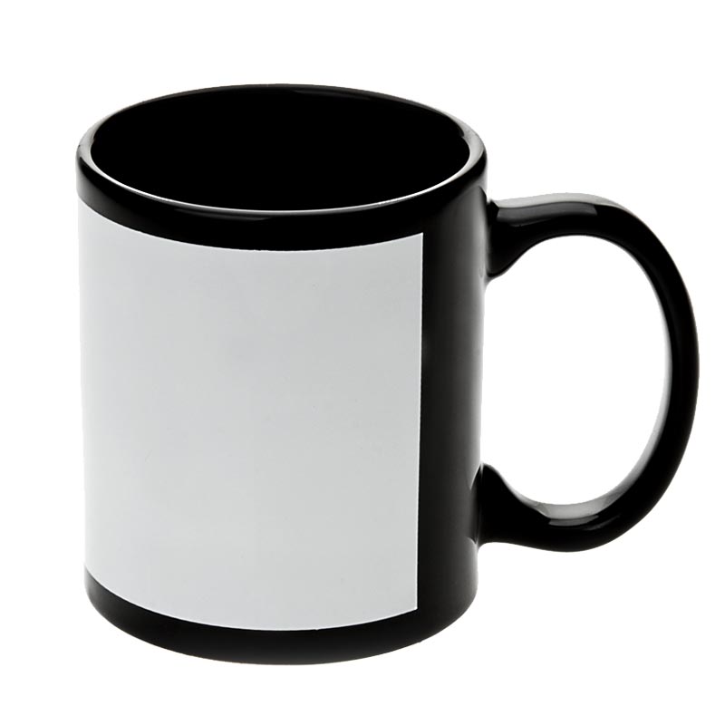 11oz white patch mug