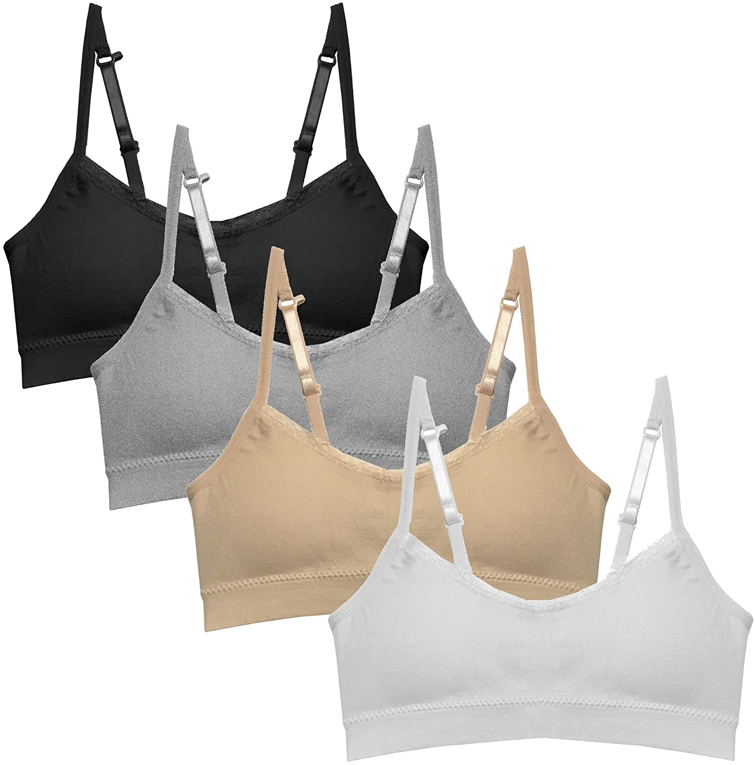 Girl's Seamless Cami Bra with Removable Padding
