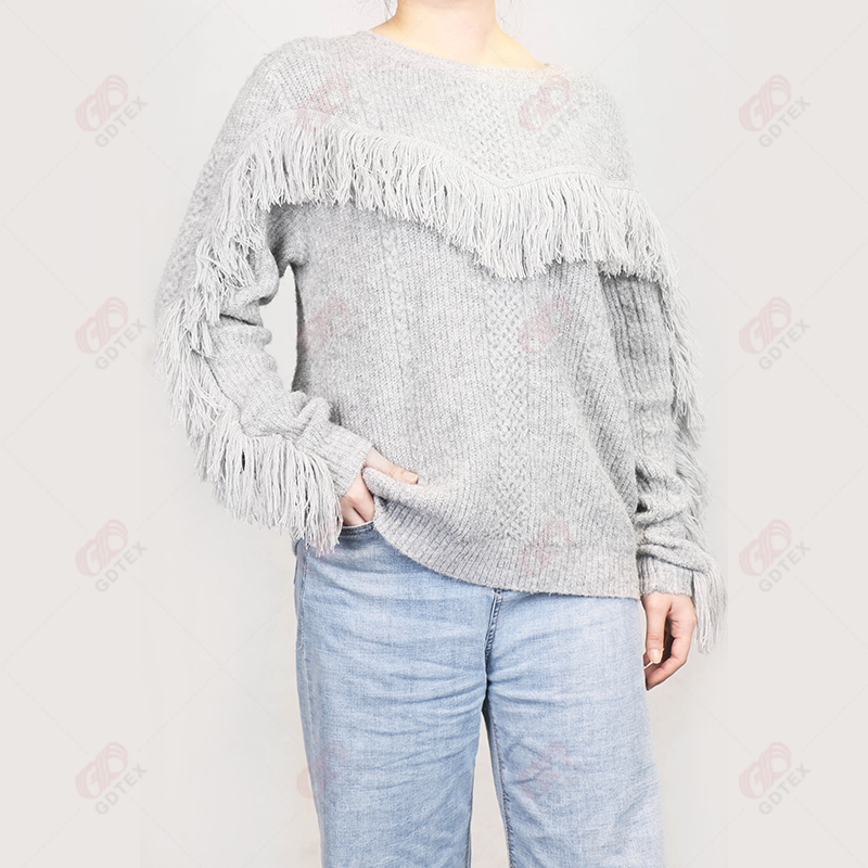 Long-Sleeve Pull-Over Women's Sweater