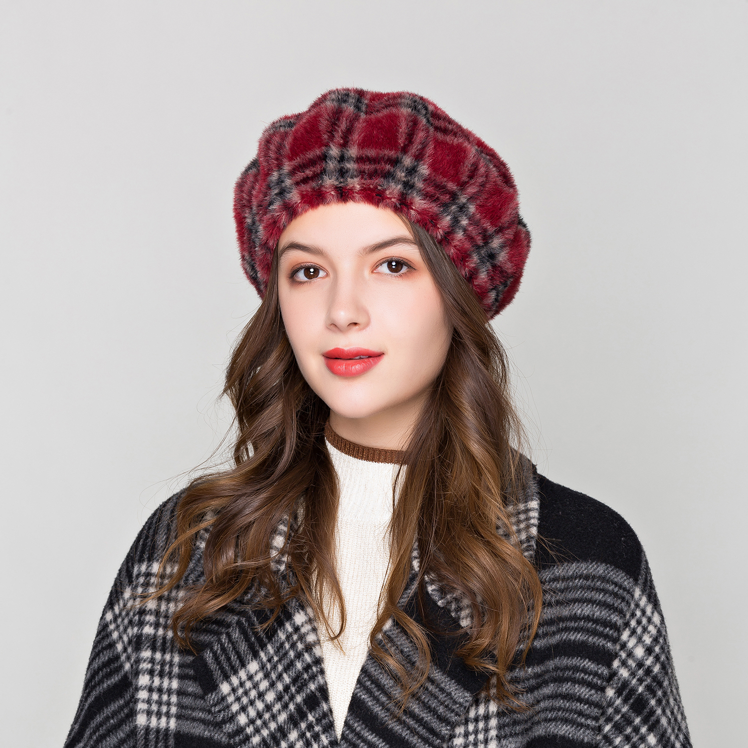 Beret,Fashion hat,Knitted hat,Women's hat,Wool cap,Winter hat，Beanie cap,Bucket hat