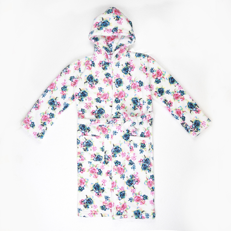 Super Soft Coral Fleece Children's Bath Robe