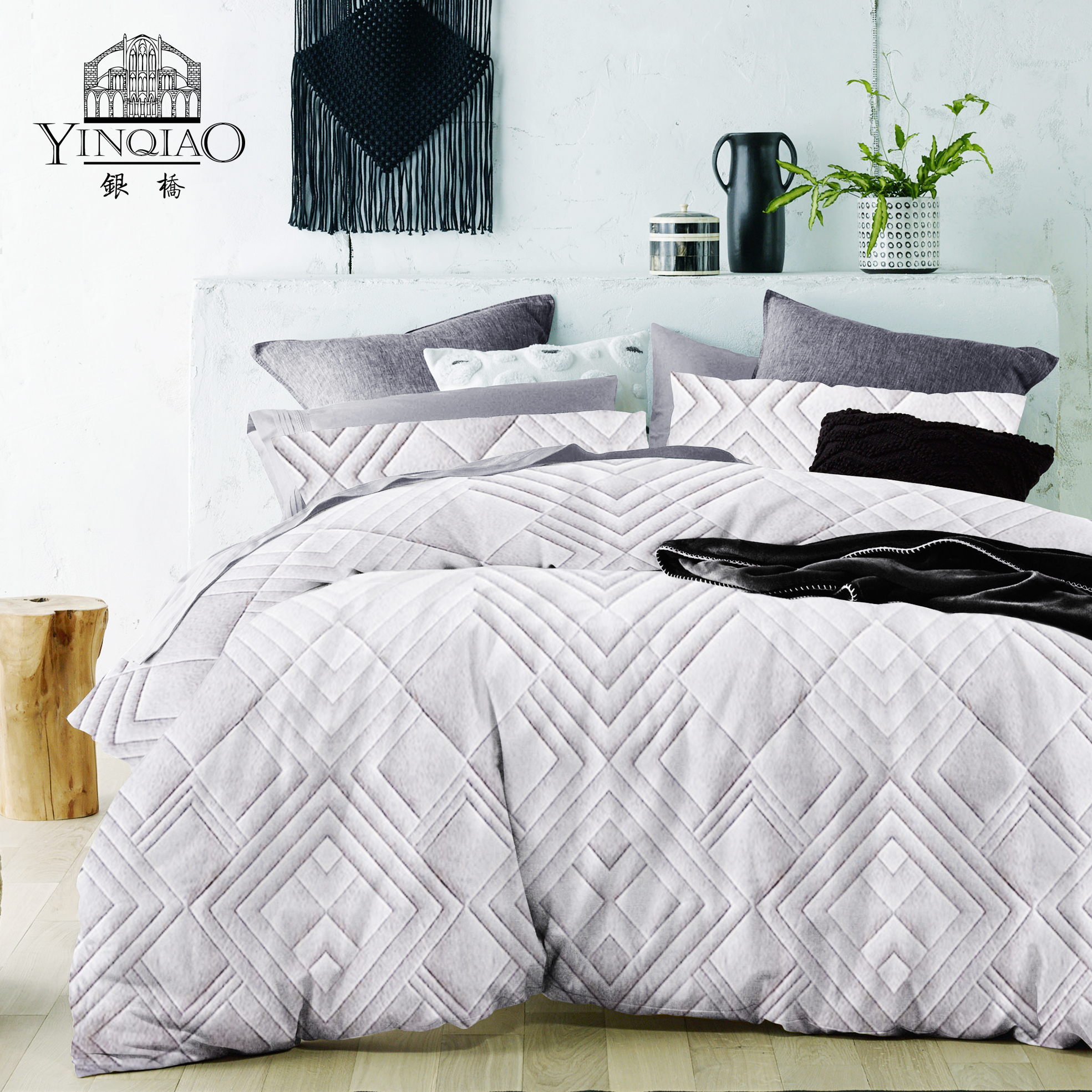 Yarn dyed quilt set