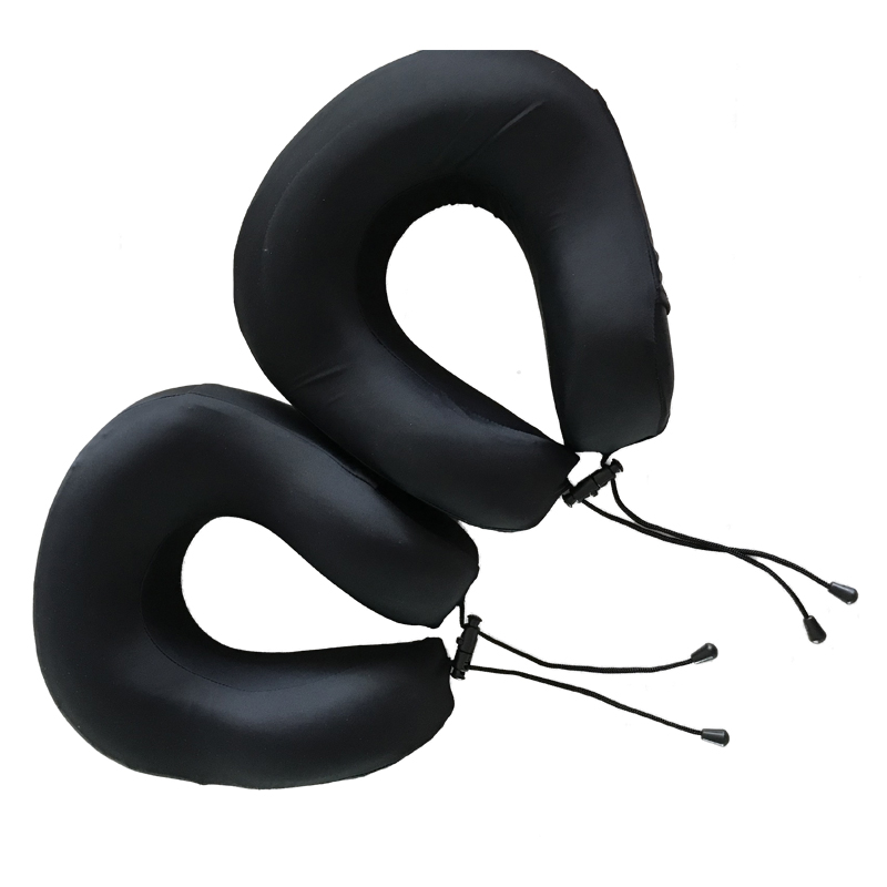 U shape memory Foam travel neck pillow with phone bag