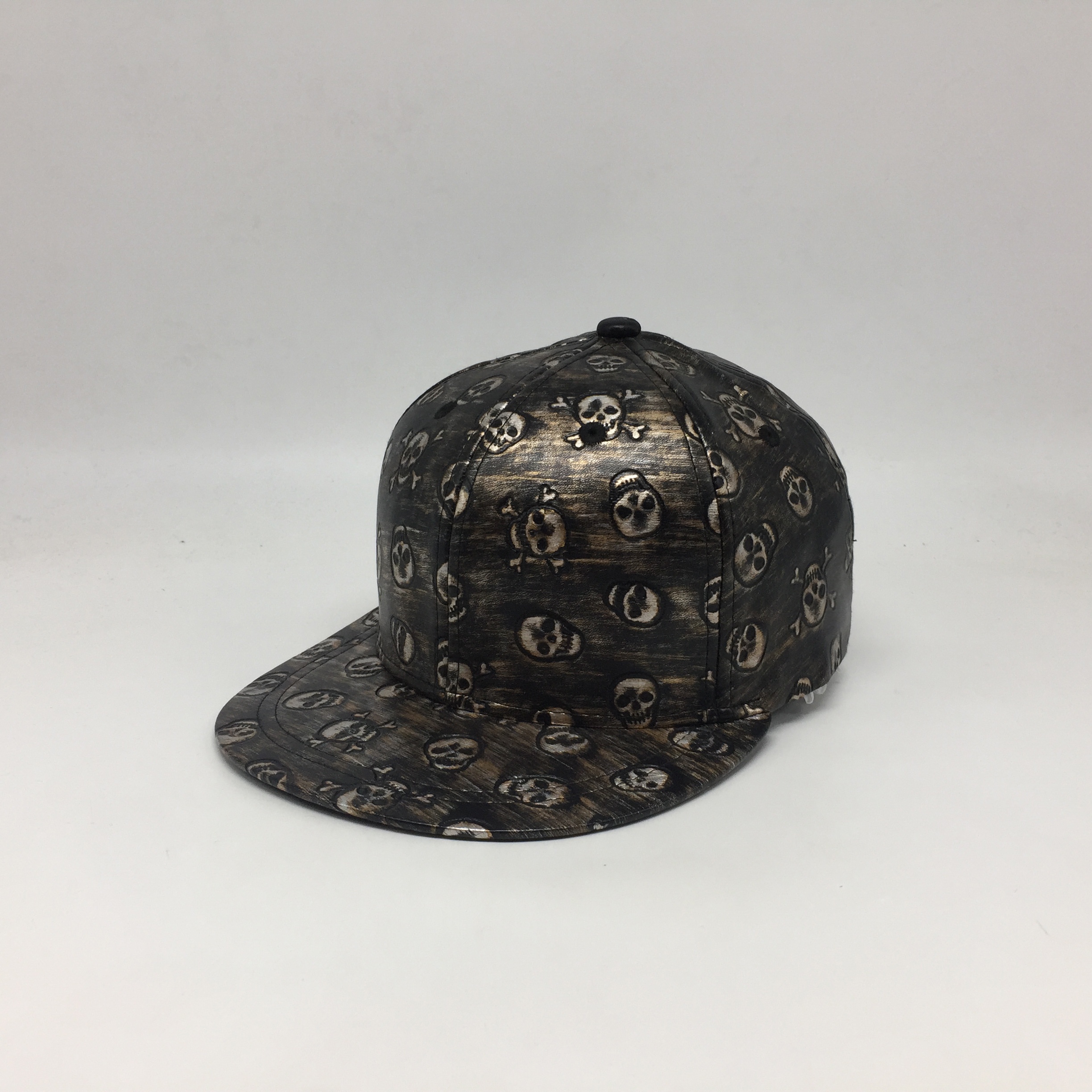 Custom hatspu Fashion six pieces flat brim baseball cap