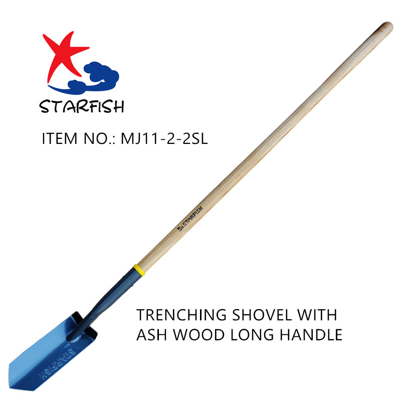 Trenching Shovel With Ash Wood Long Handle