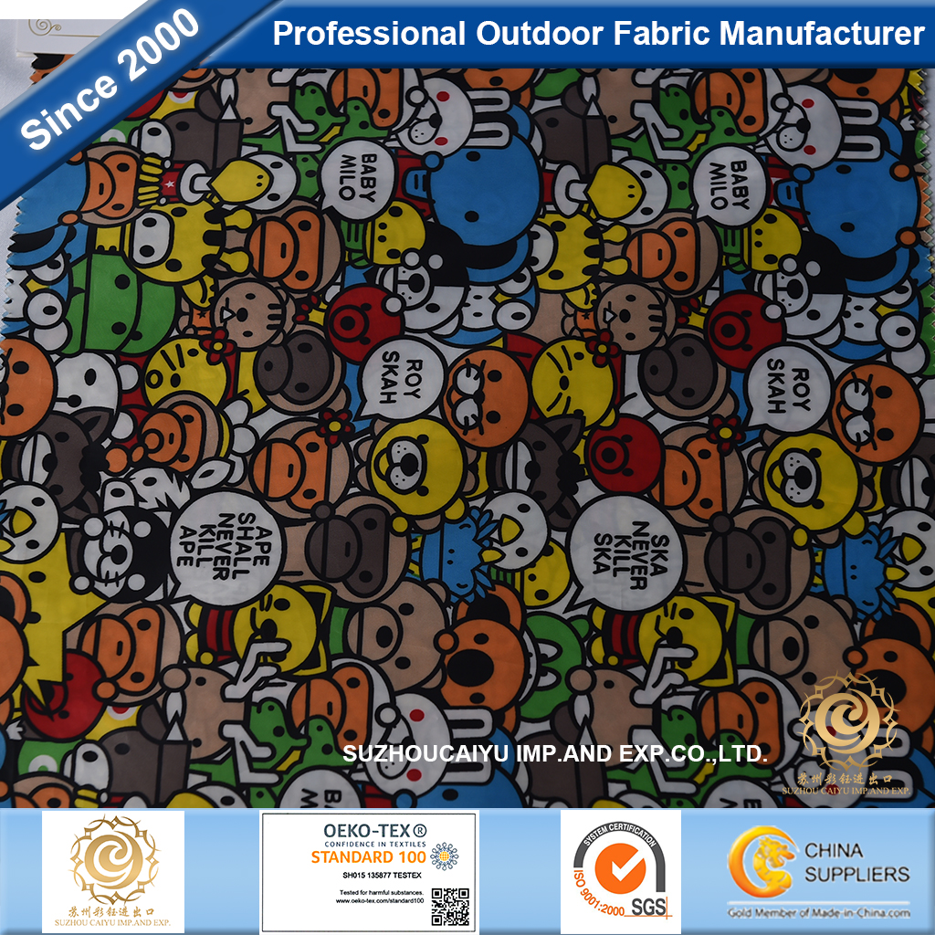 Poly 300T Taffeta PRINTED PA W/R
