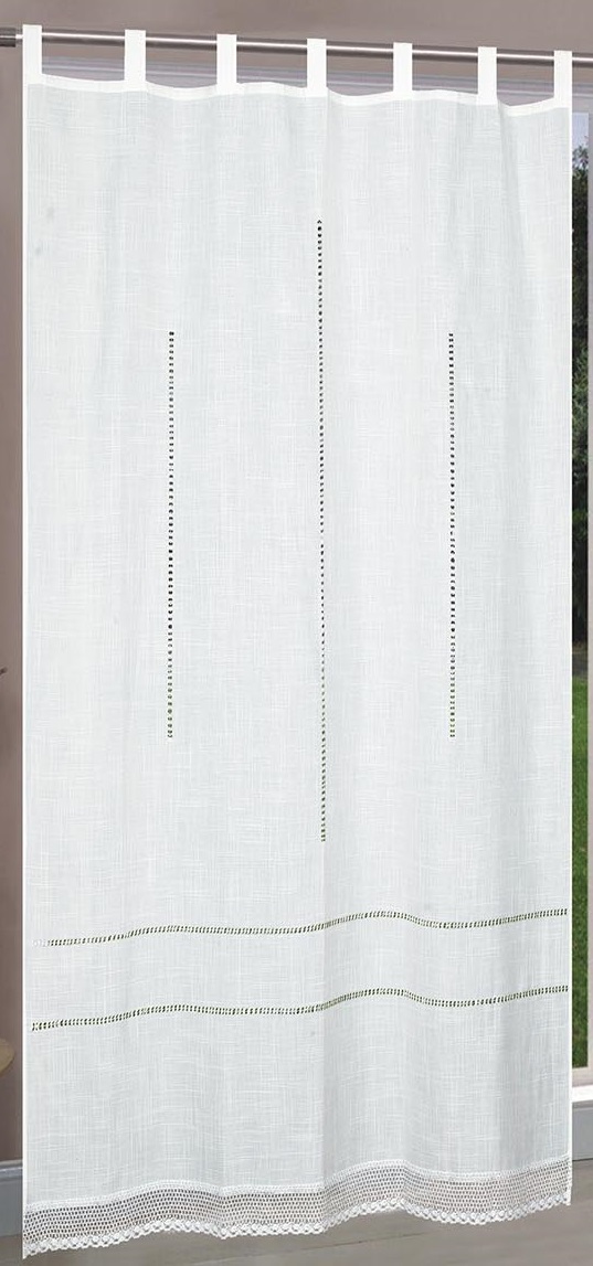 Curtain With Drawwork Lace