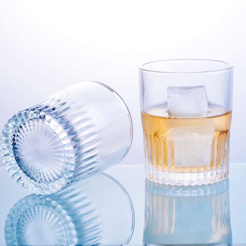 Inventory. New crystal white material sword grain glass cup, whisky glass cup