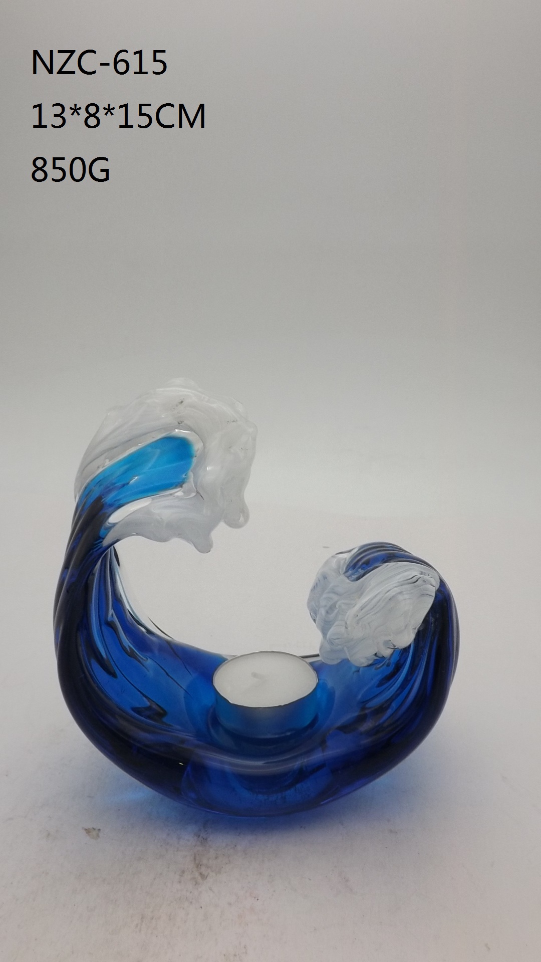 Glass Candleholder