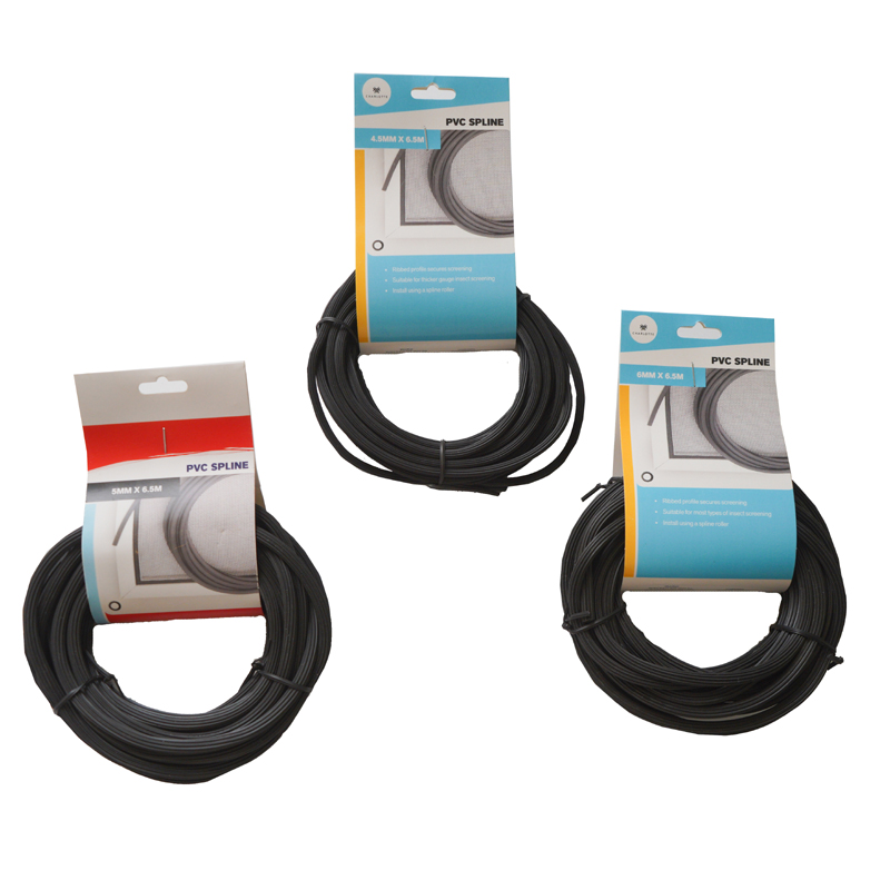 Screen door and window accessories-PVC Spline，Weather strip