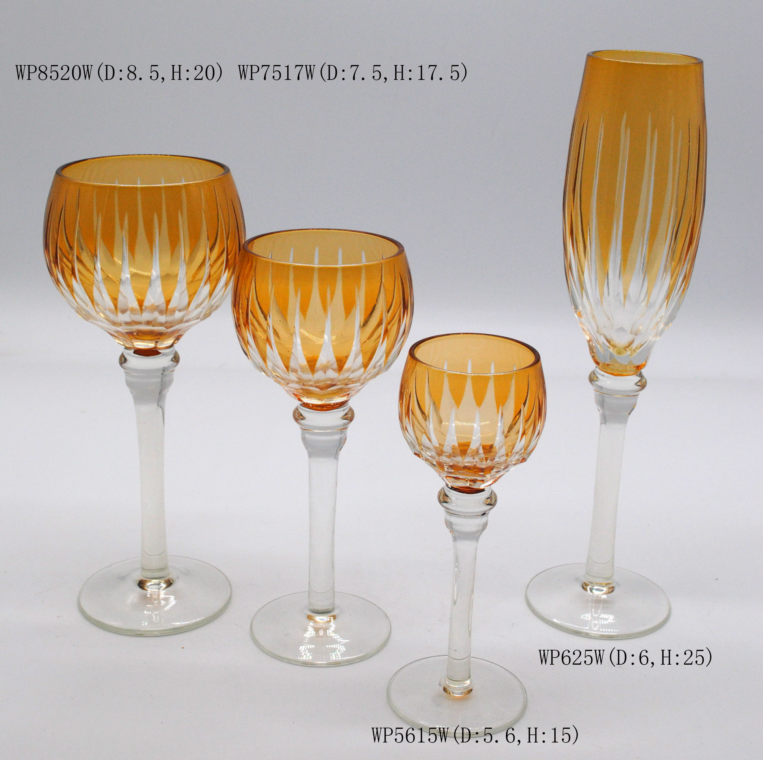 Hand-Cut stem glass / KIRIKO cut glass