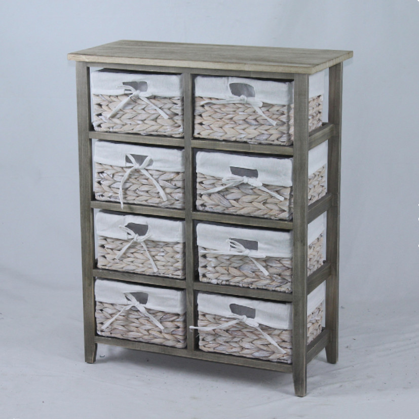 8 drawers wooden cabinet