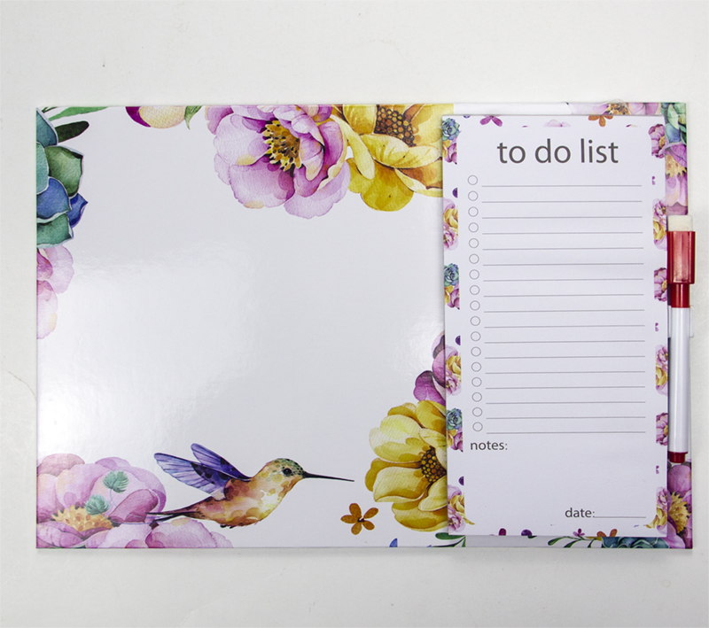 White board with notepad w/pen
