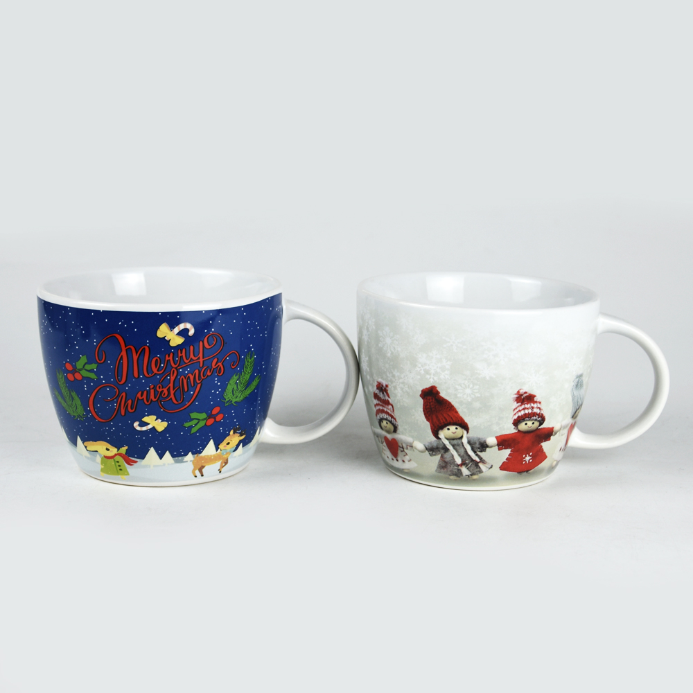 26OZ Stoneware Soup Mug with Printing