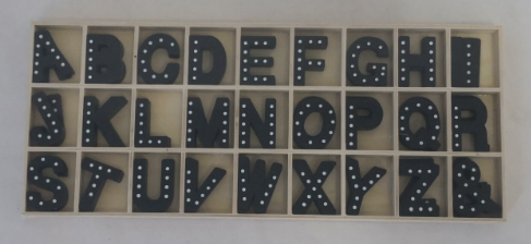 Wooden letters