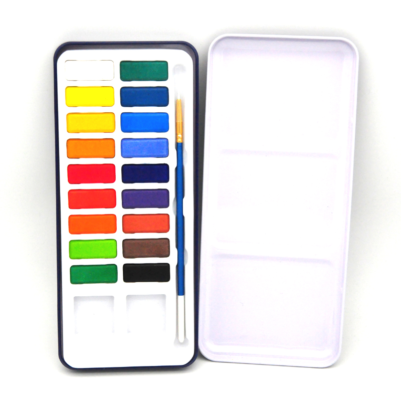 18Color Solid Watercolor Set