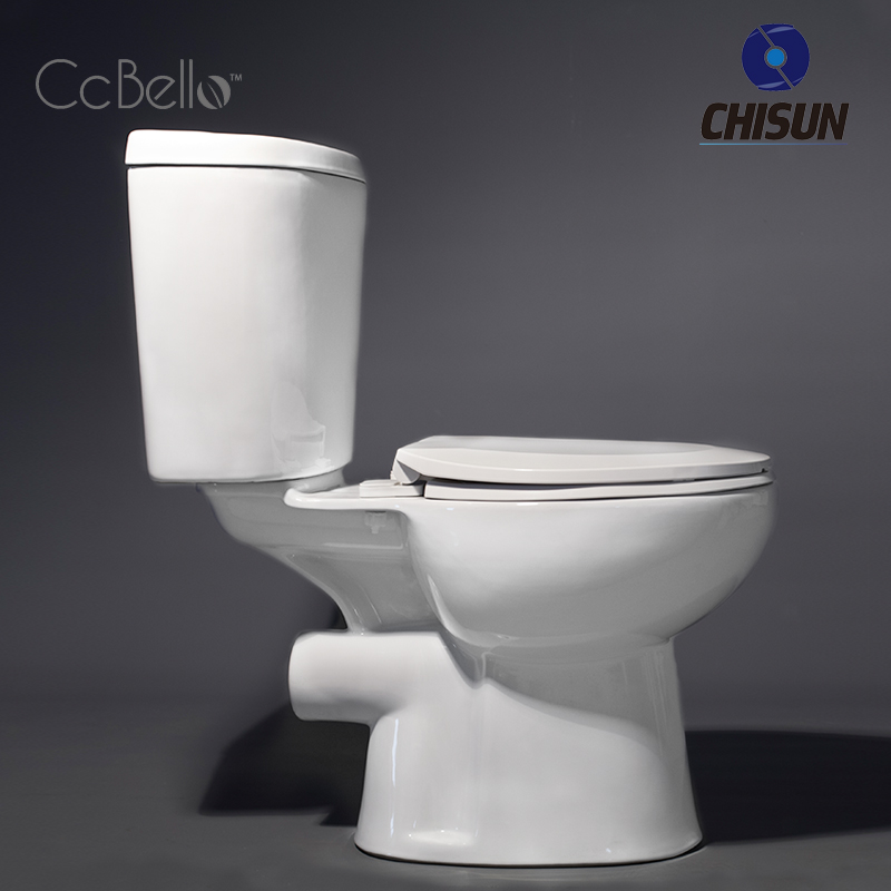 Ceramic P-trap Two Piece Toilet