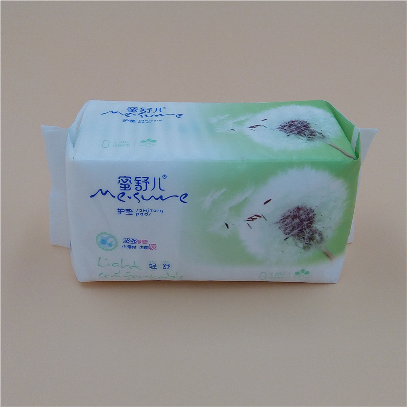 disposable pantyliners with cottony comfortable 160mm for feminine menstrual
