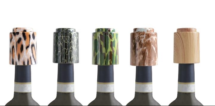 Press type Vacuum Wine Stopper Hot printed water printed (size L)