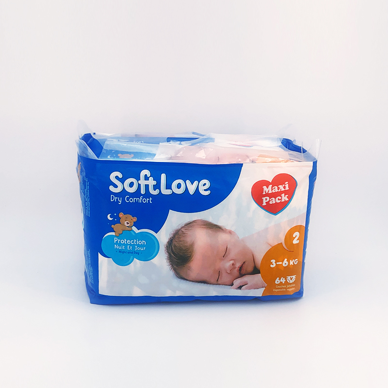 Softlove Dry Comfort Baby Diaper Small Size 60pcs