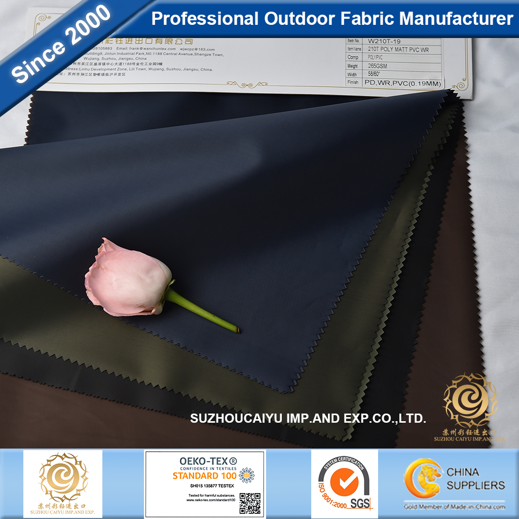 Poly 210T With Matt PVC W/R