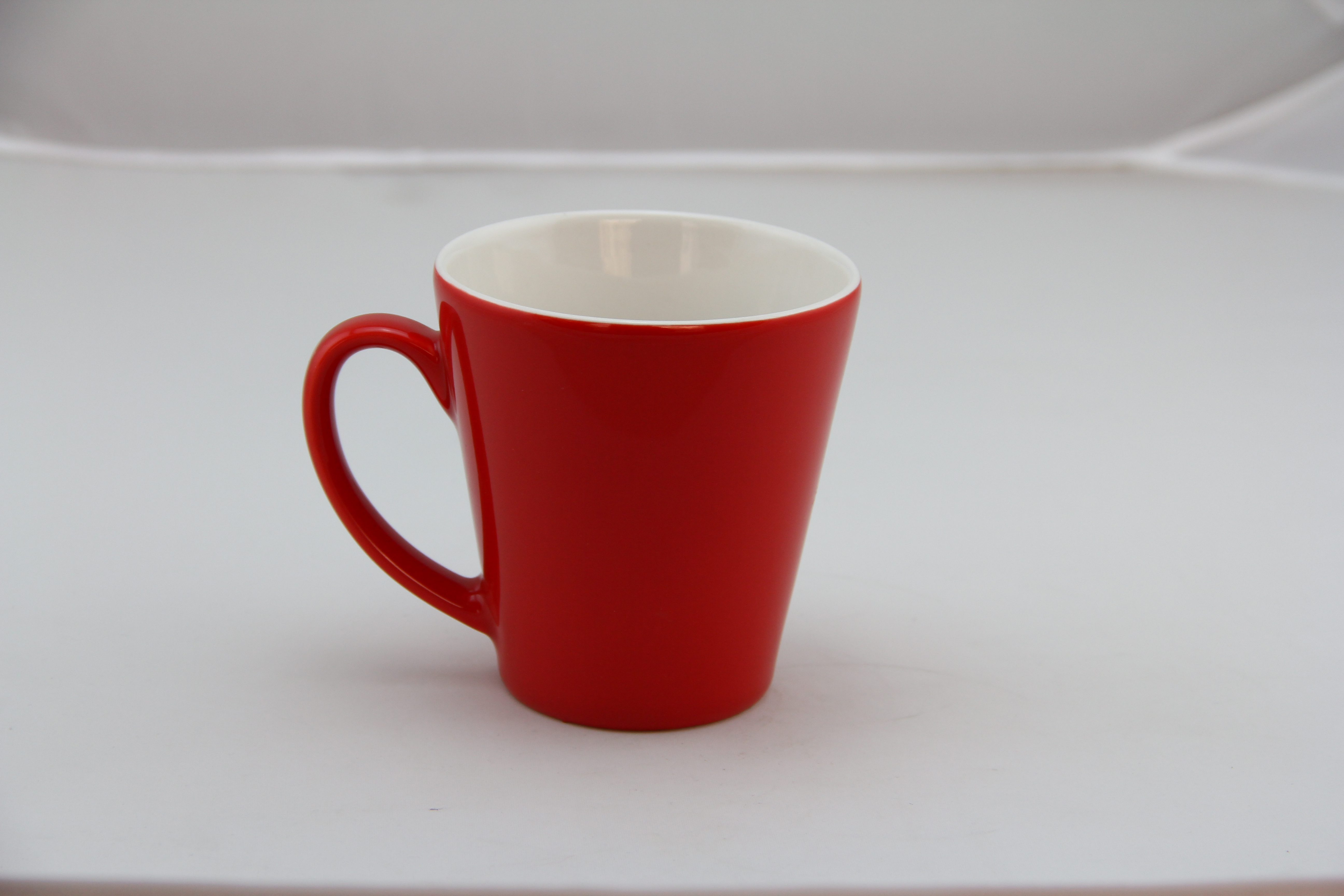 Glaze mug two tone color mug