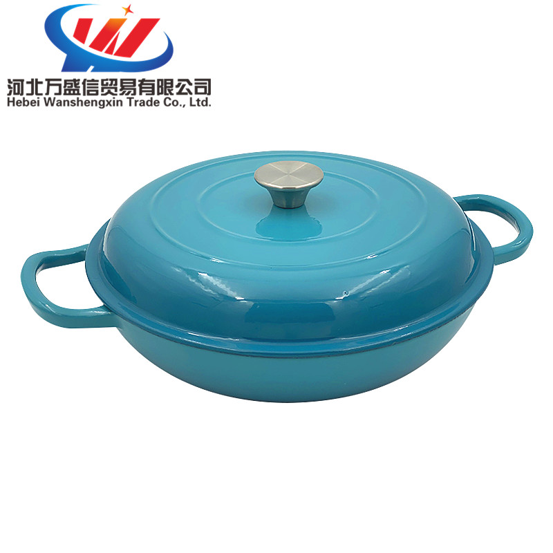 30cm Cast Iron Enamel Shallow Casserole