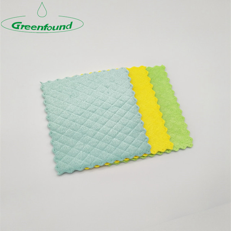 Wholesale Multipurpose Cleaning Microfiber Cloth Sponge Kitchen