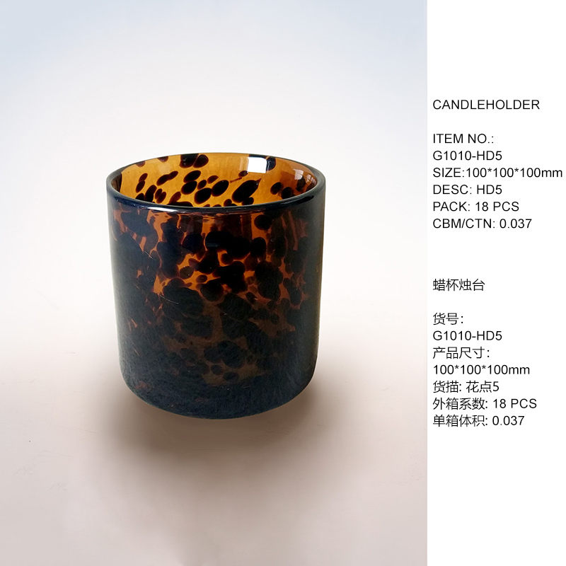 Handmade mouth-blown color art Glass tealight Candleholder CJ25-4 Light cyan Purple;Candy24;HD73