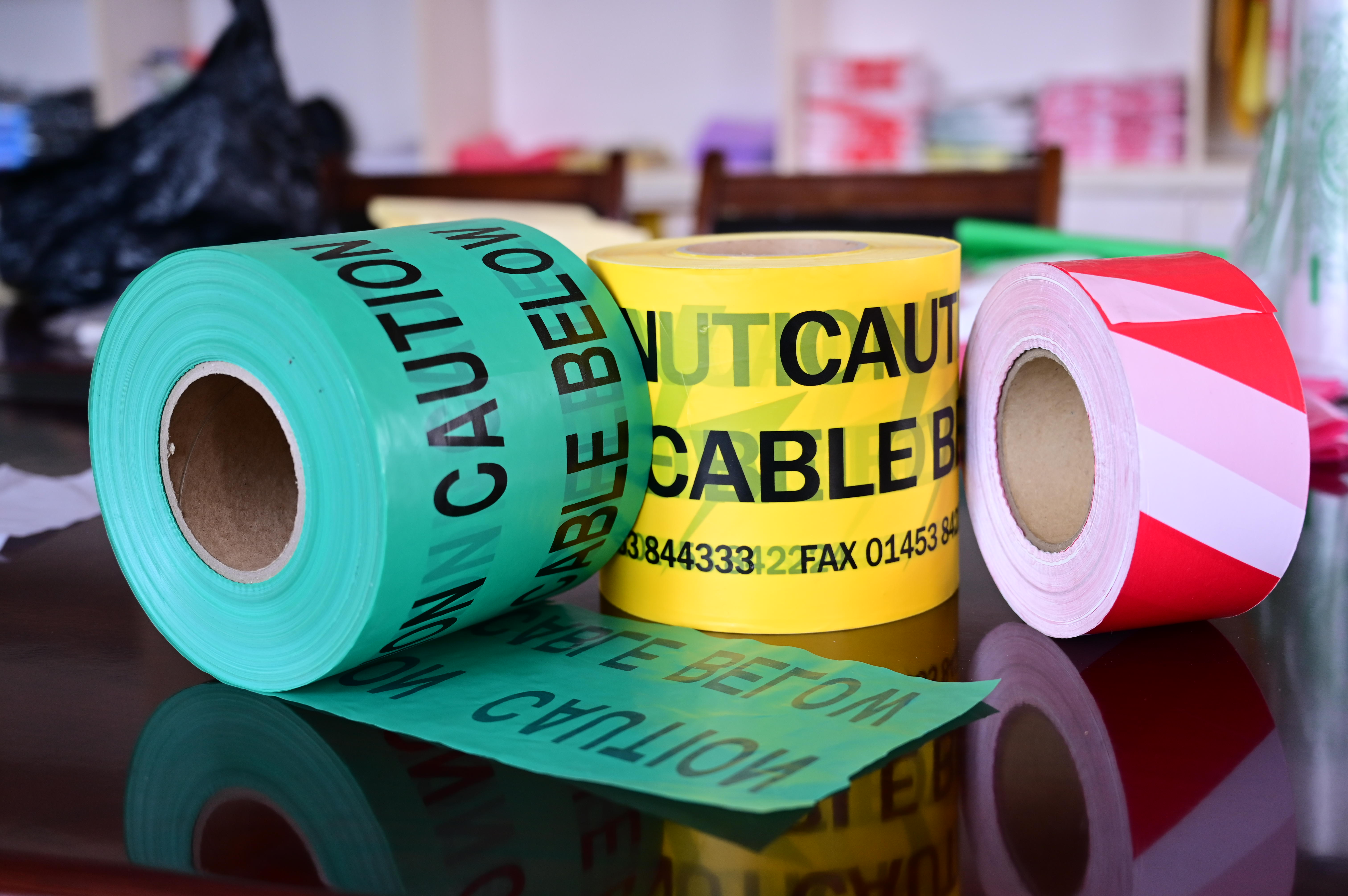 strong heavy duty warning tape