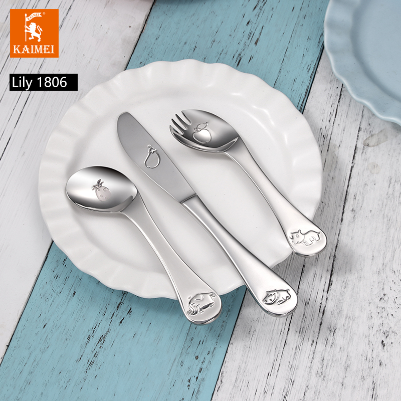 High Quality Stainless Steel Cutlery Set Stainless Steel Flatware Tableware Wholesale For Restaurant Hotel CHILDREN SET