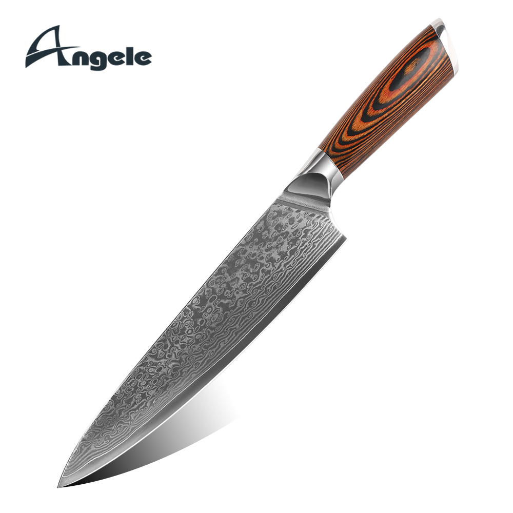Damascus chef knife