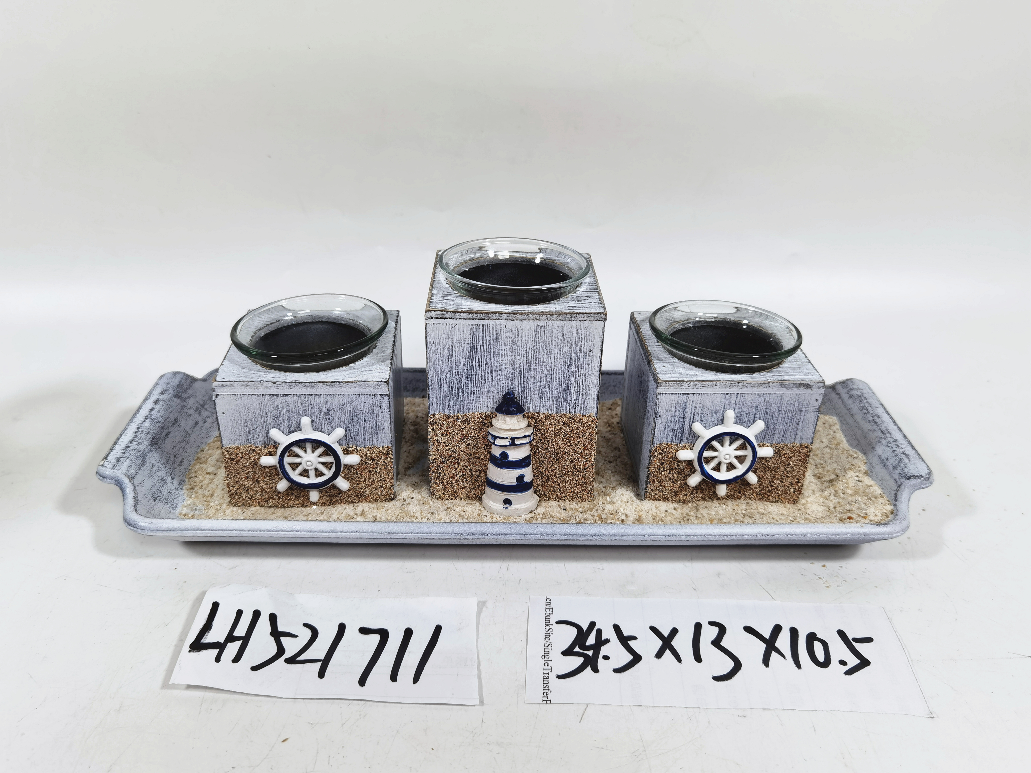 Household MDF decoration ocean wind series candlestick