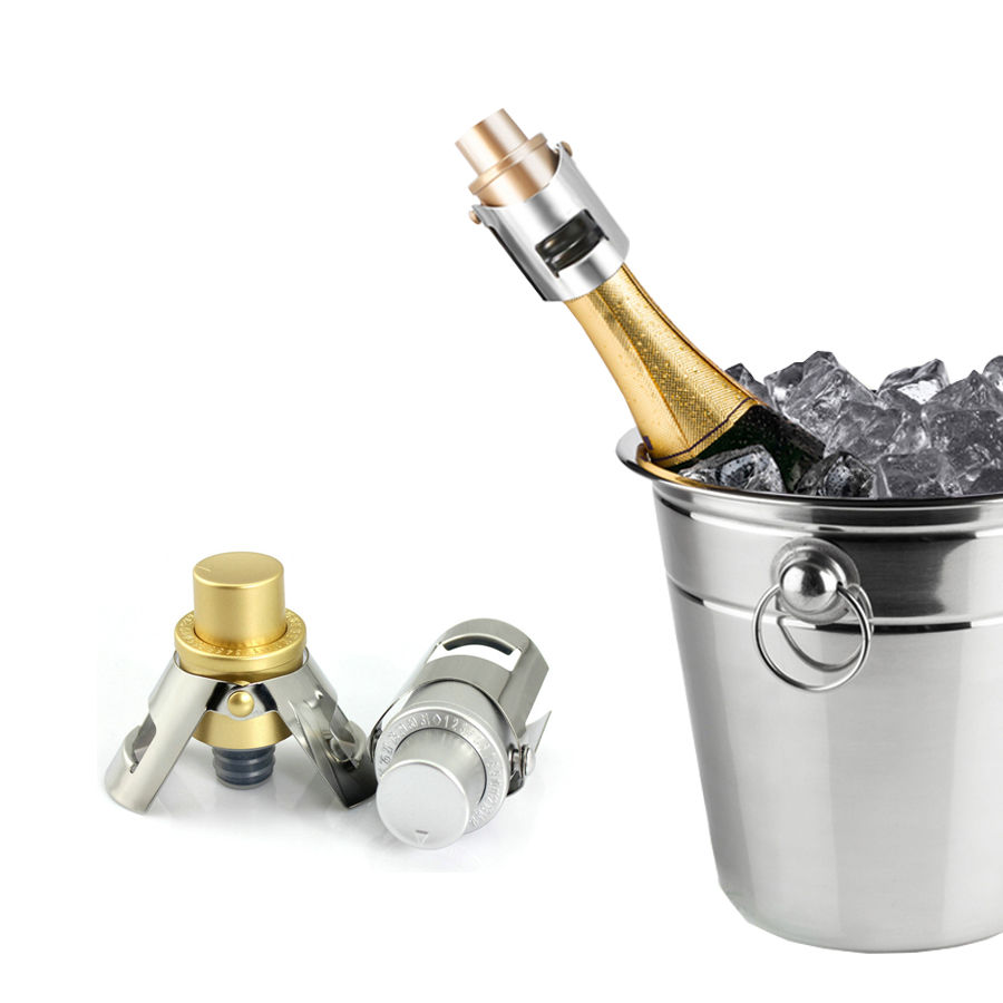 POP Champagne Stopper double stainless steel latches