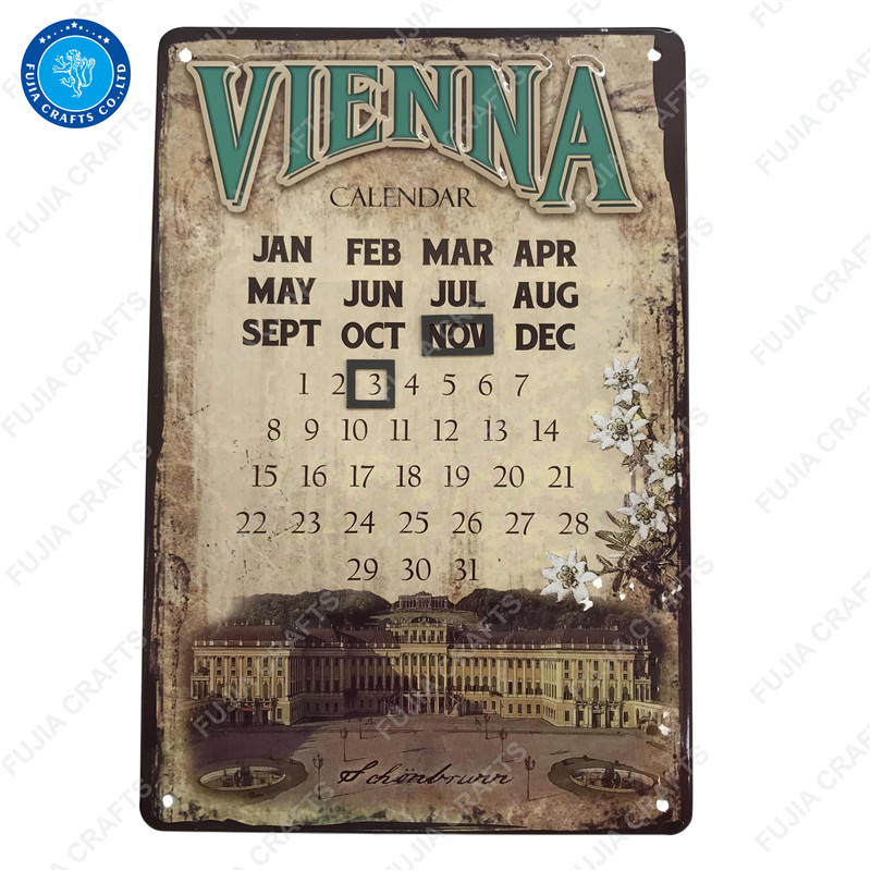 20x30cm Metal Advertising Sign , custom logo tin signs