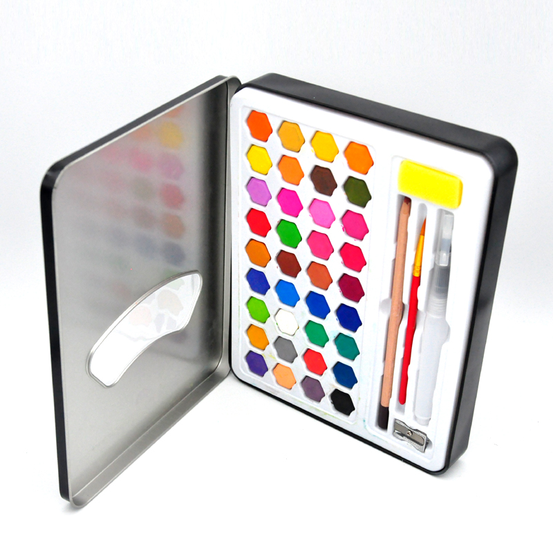 36Color Solid Watercolor Set