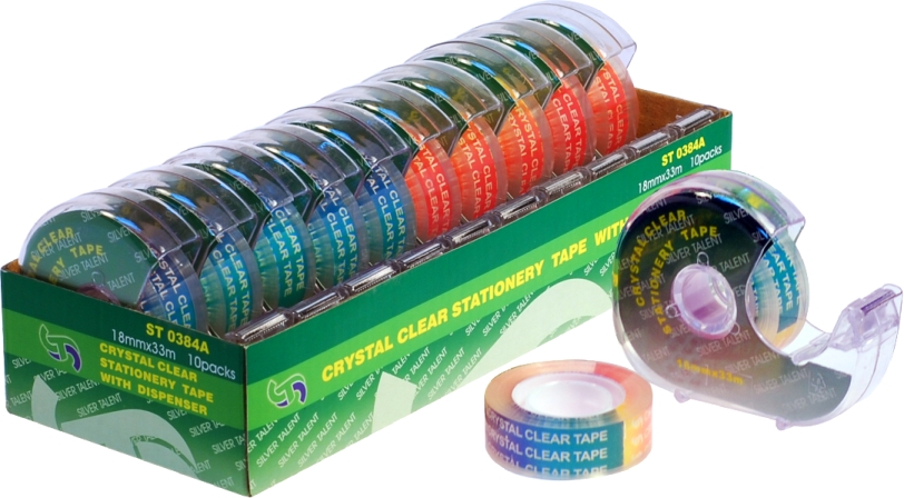 BOPP adhesive crystal clear packing tape，stationery tape