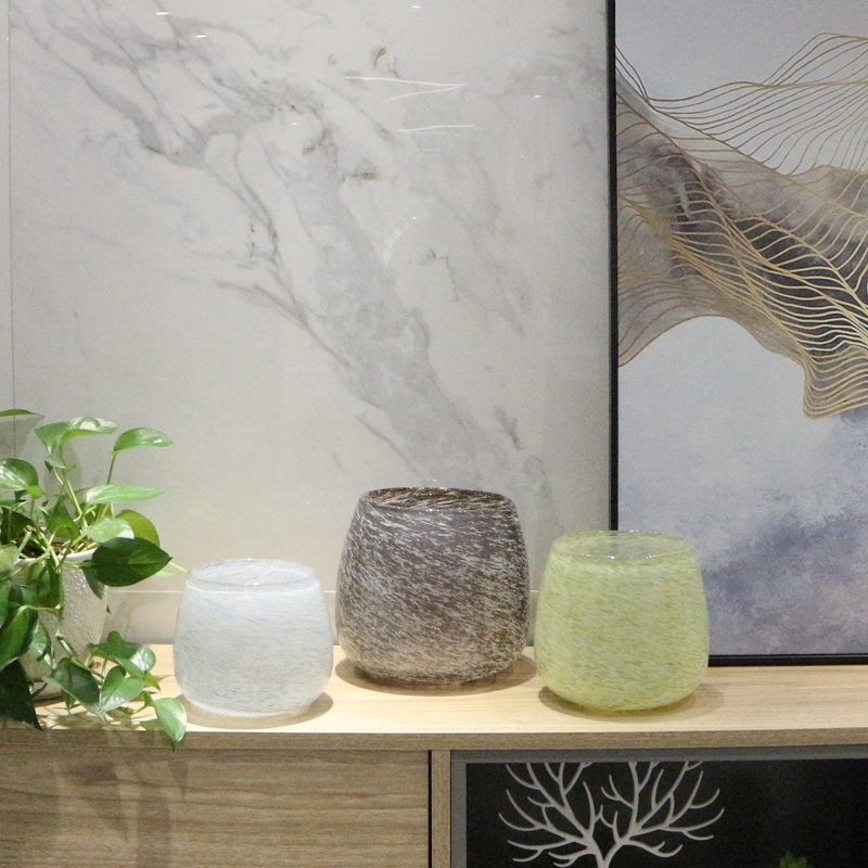 handmade color glass vase