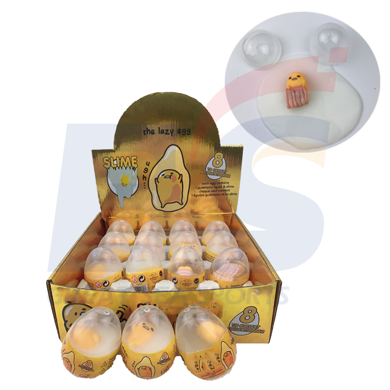 Soft and Non-sticky Cute Egg Crystal Mud Egg Putty Set Slime