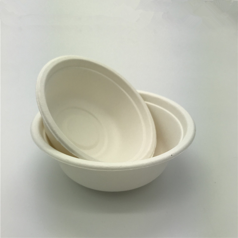 100% Biodegradable Disposable Sugarcane 400ml Food Bowl