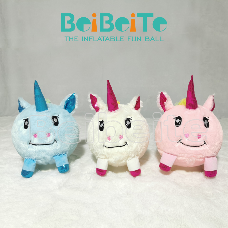 Inflatable plush fabric cover toy ball - Popular Unicorn Ball