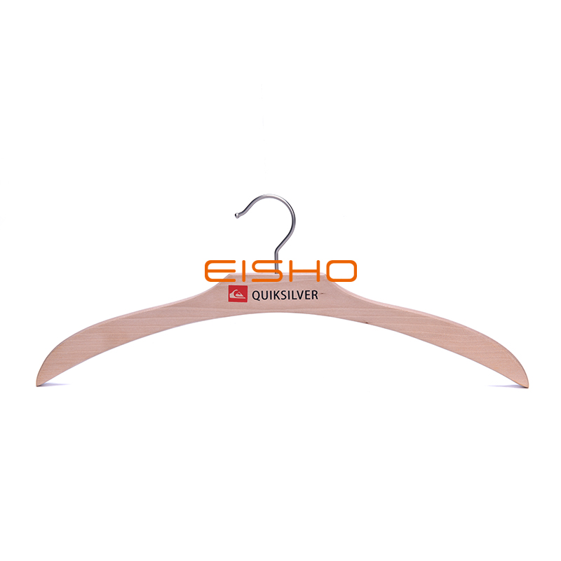 Eisho Display | Nature Color Solid Wooden Top Hanger with Customized LOGO