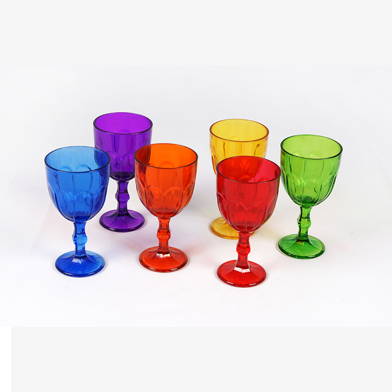 Sprayed wine glass