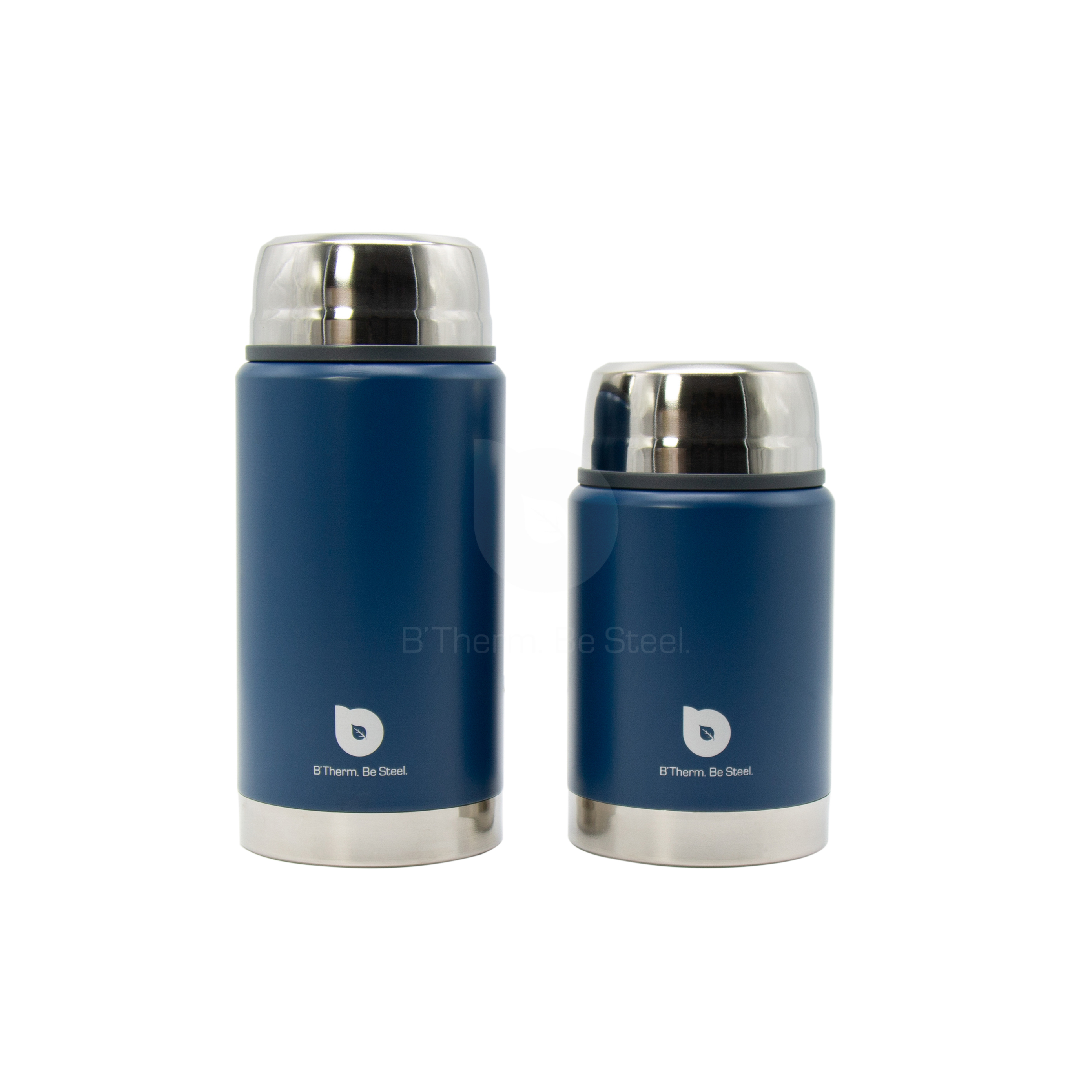 Food Jar Thermos Vacuum Food Flask Soup Jar Stainless Steel Wide Mouth 500-750 ml Navy Blue