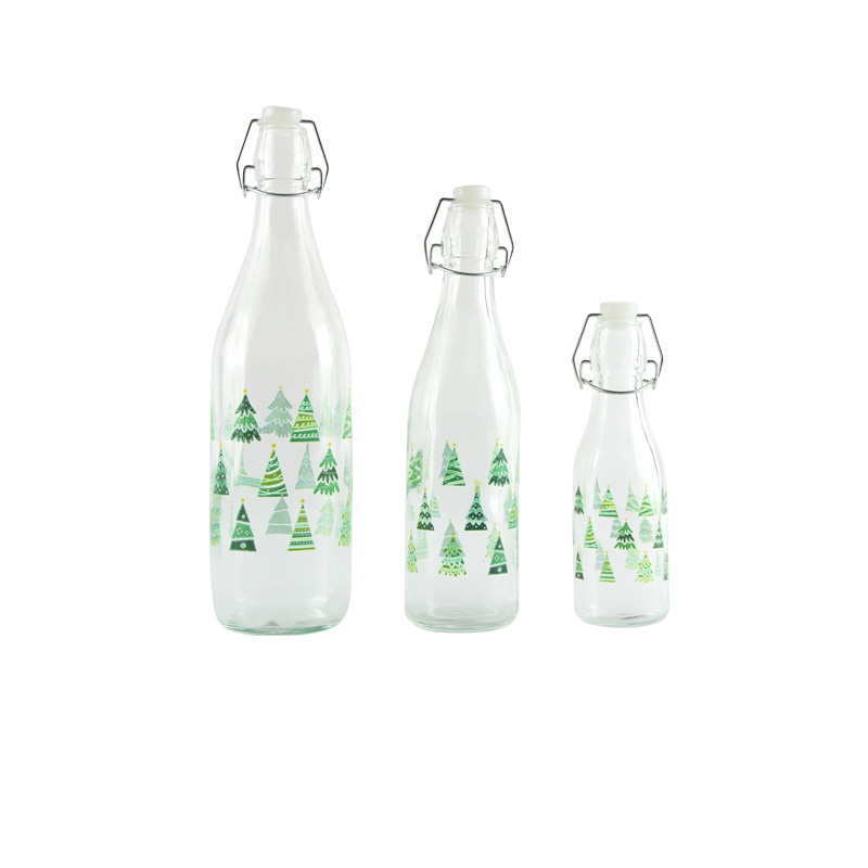 Glass water bottle