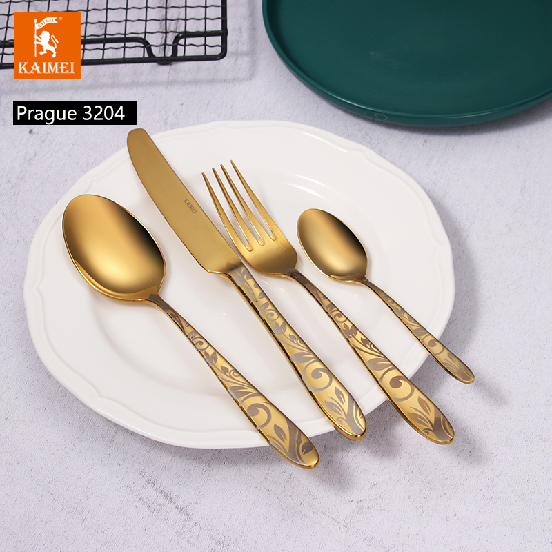 High Quality Stainless Steel Cutlery Set Stainless Steel Flatware Tableware Wholesale For Restaurant Hotel PVD